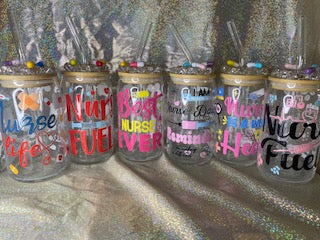 Glass Decorated Tumblers